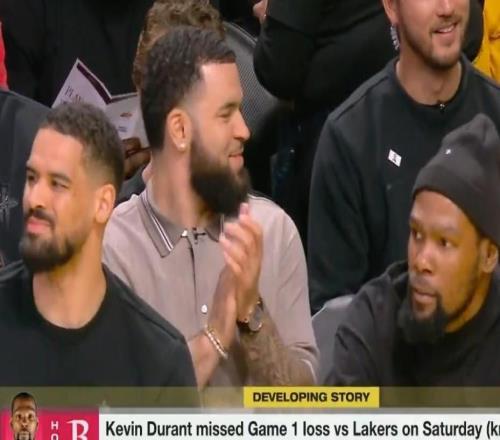 Shams：杜蘭特右髕腱深度挫傷，火箭樂觀其最快G2復出