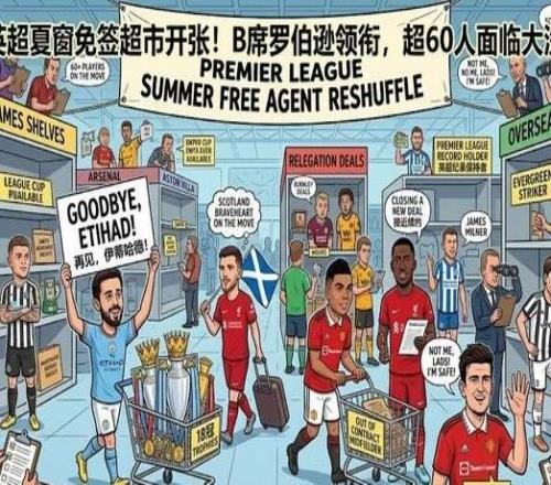 英超夏窗免簽超市將開張！B席羅伯遜領(lǐng)銜，超60人待伯樂發(fā)掘