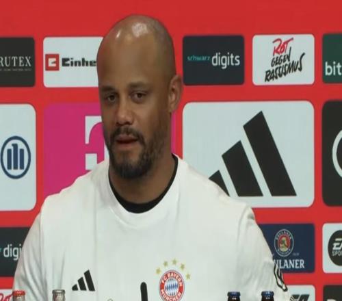 孔帕尼：很遺憾格納布里因傷缺陣，積極的是穆西亞拉狀態(tài)不錯