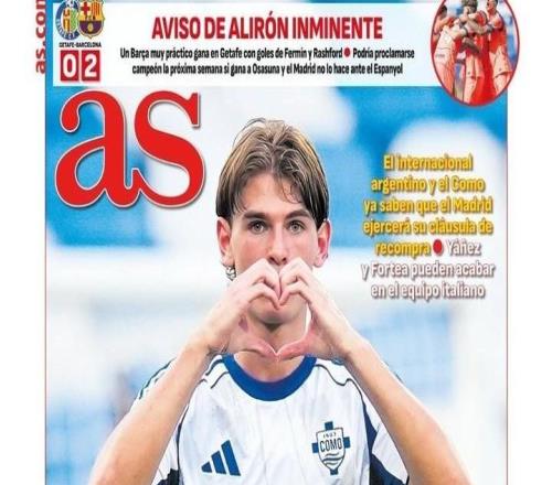 阿斯報：皇馬即將900萬回購尼科帕斯，已通知科莫和球員本人