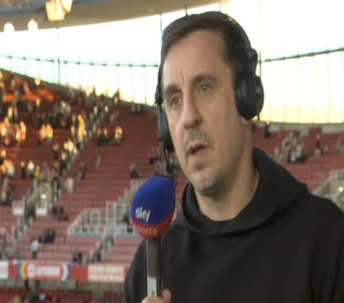 內維爾：想不起運動戰中槍手創造了什么機會哲凱反擊質量差