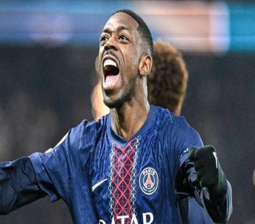 代表巴黎歐冠淘汰賽打進9球，登貝萊追平KK并列隊史第二