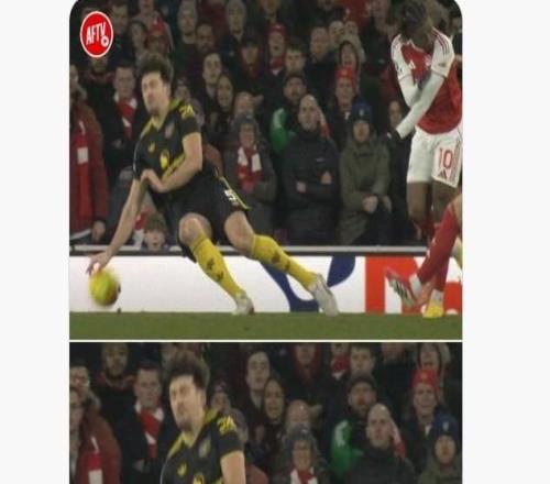 邮报:马奎尔支撑手手球不犯规,当地阿森纳球迷不满判罚