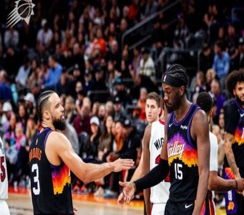 布克格林缺阵,热火双杀太阳!阿德巴约22分7板,狄龙空砍26分