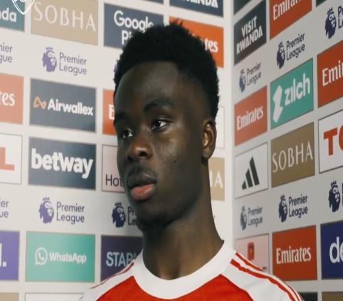 萨卡：这场失利很难接受，我们整场都没发挥出最佳水平