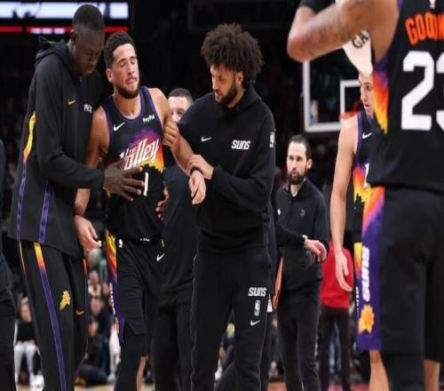 早日康复，太阳官方：布克右脚踝扭伤，将