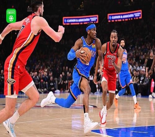 雷霆10495鵜鶘終結(jié)連敗，亞歷山大29+6+4，霍姆格倫20+14