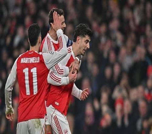 哈弗茨自阿森納首秀以來8次單場傳射建功，隊內(nèi)僅次于薩卡