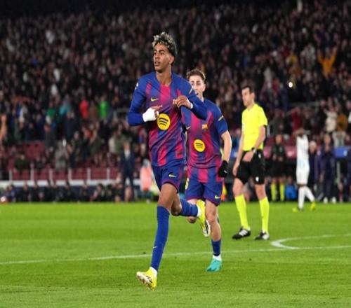 41！2億天王閃耀，亞馬爾獨(dú)造2球，巴薩吊打弱旅，直通歐冠16強(qiáng)