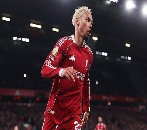 自紅軍首秀以來?；倏藚⑴c19球，英超球員中僅次于哈蘭德