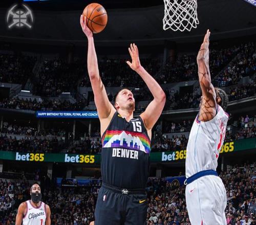 約基奇復出31分12板5助攻掘金戰(zhàn)勝快船，哈登25分9助攻小卡21分