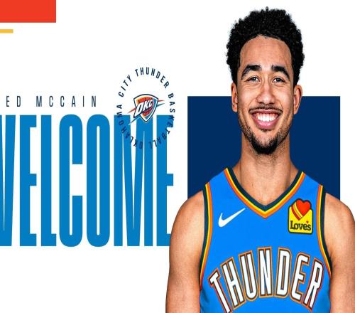 官方：雷霆通過交易得到“魔仙哥”麥凱恩，并裁掉普拉姆利