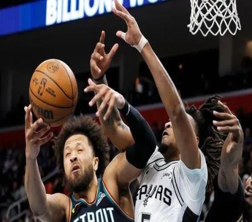 马刺克活塞:文班亚马的存在感