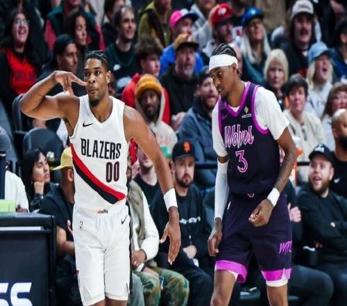 蘭德?tīng)?3+7+6，華子34分麥丹化身全能戰(zhàn)士，森林狼三殺開(kāi)拓者