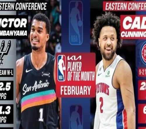 二月11戰(zhàn)全勝！馬刺橫掃四大西部月最佳獎(jiǎng)項(xiàng)