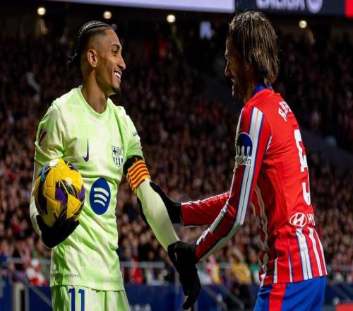 拉菲尼亞近9次對(duì)陣馬競(jìng)1球6助攻，近8次對(duì)馬競(jìng)首發(fā)6場(chǎng)參與進(jìn)球