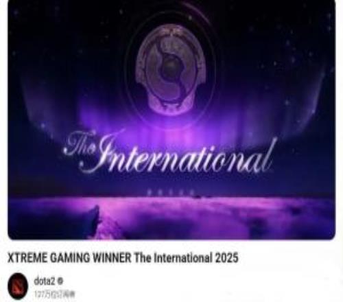 對嗎哦不對不對！dota2的YouTube官方賬號顯示XG是TI14冠軍