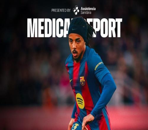 巴薩官方：孔德左大腿股二頭肌受傷，傷缺時(shí)間根據(jù)恢復(fù)情況而定