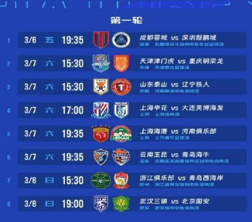 2026年中超6日開賽，今年綠茵大戲懸念多