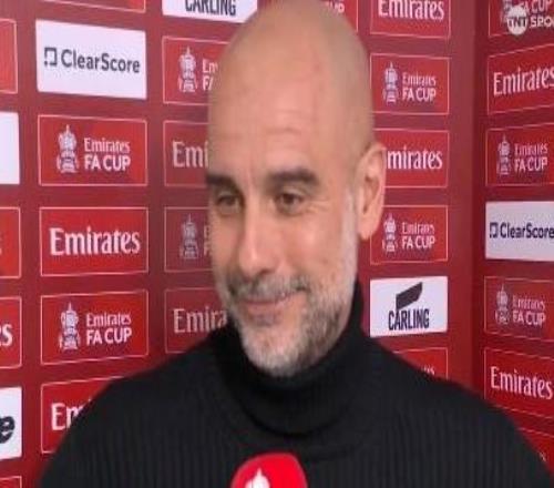 瓜迪奧拉：大幅度輪換是因?yàn)楸荣愄嗔?，這樣大家都會(huì)有機(jī)會(huì)