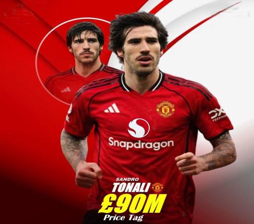 曼聯(lián)證實托納利是夏窗重要目標，愿出9000萬高價！阿森納率先放棄