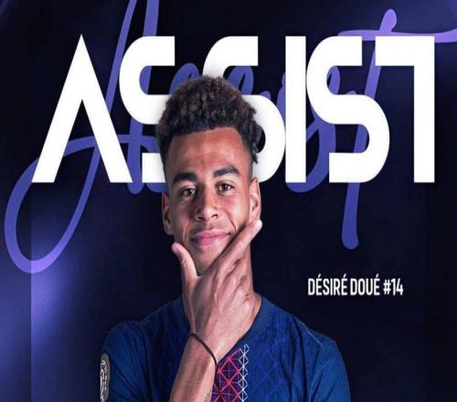 4球3助攻，杜埃代表巴黎近4場歐冠比賽直接參與7粒進(jìn)球