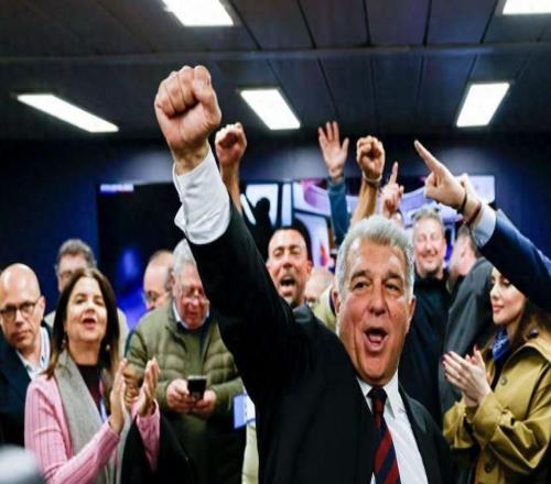 拉波尔塔史诗级大胜:以68%得票率再任巴萨主席,丰特梦碎