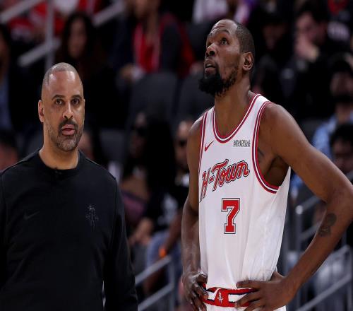 火箭掉西部第五！杜蘭特多次沮喪表情令人無奈末節(jié)僅3分淪為看客