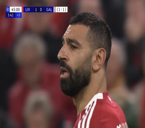 薩拉赫歐冠生涯第3次罰丟點球，均發(fā)生在安菲爾德