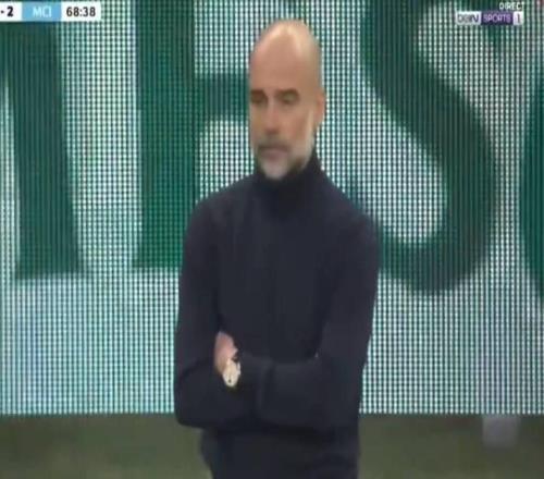 謝爾基秀腳法場上顛球，瓜迪奧拉看了直搖頭