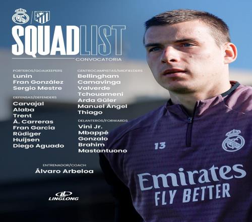 皇馬主場(chǎng)戰(zhàn)馬競(jìng)大名單：貝林厄姆回歸，庫(kù)爾圖瓦因傷缺席