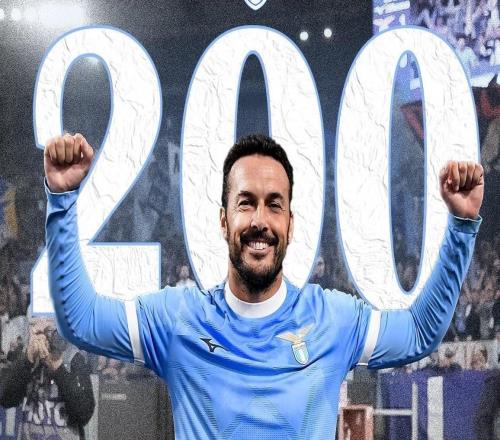 里程碑，38歲的佩德羅代表拉齊奧出場200次