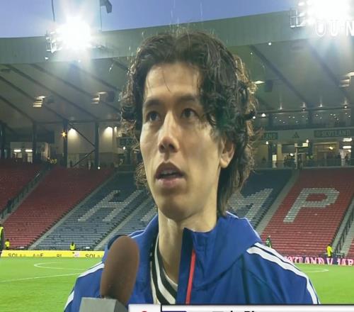 田中碧：對陣英格蘭如果也能保持零丟球，我認為也是能取勝的