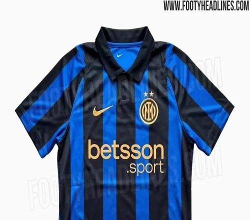 國(guó)米新賽季主場(chǎng)球衣曝光：經(jīng)典藍(lán)黑間條+Polo領(lǐng)