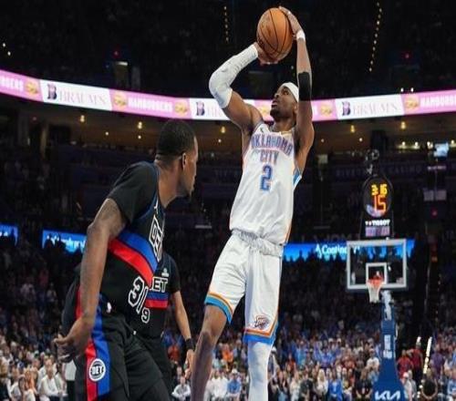 亞歷山大47+5里德21+10雷霆加時險勝活塞