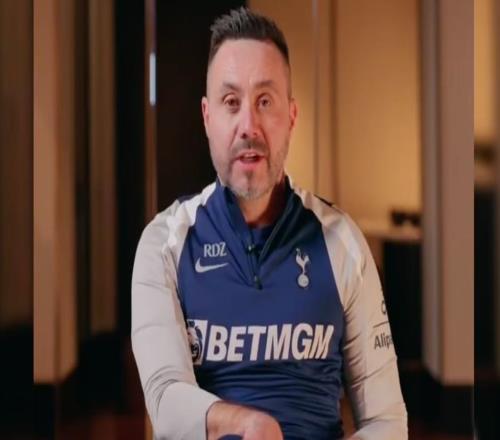 德澤爾比：出任熱刺主帥讓我無比自豪，希望能在這里長久執教