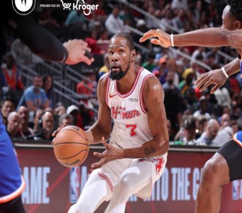 杜蘭特27+6+8火箭擊敗尼克斯3連勝，唐斯22+8布倫森僅12分