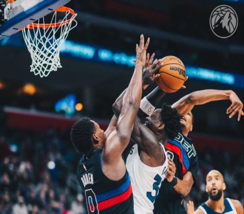 詹金斯26+5+8活塞橫掃森林狼2連勝，杜倫22+14蘭德爾27+6+6