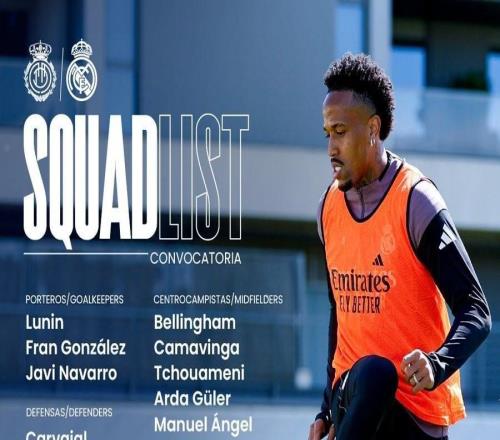 皇馬戰(zhàn)馬略卡大名單：姆巴佩領(lǐng)銜，米利唐、R阿森西奧回歸