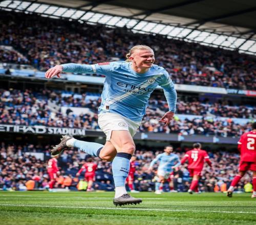 足總杯：曼城40利物浦！晉級四強哈蘭德帽子戲法薩拉赫失點