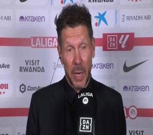 西蒙尼:不聊紅牌改判的事,輸都輸了說什么都沒用