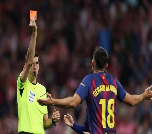 皇馬TV：馬丁紅牌能改判巴爾韋德卻不行，裁判總是偏向巴薩