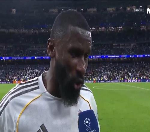 呂迪格：在拜仁兩個進球中，我們送了兩次大禮