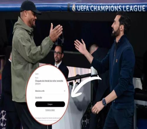 每體：阿韋洛亞場邊造型吸睛，身穿LV運(yùn)動(dòng)夾克價(jià)值2200歐元