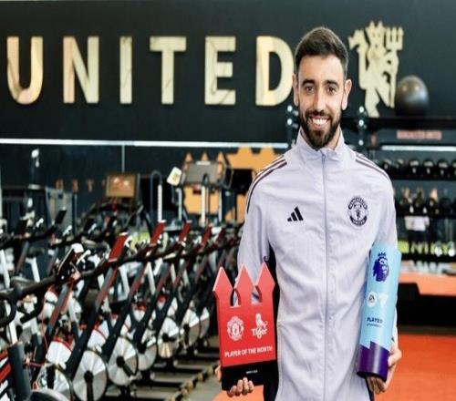 B費(fèi)6次月最佳追平C羅，曼聯(lián)球迷：這獎(jiǎng)杯像個(gè)網(wǎng)球罐