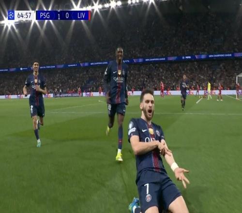 克瓦拉茨赫利亞單賽季歐冠參與12球，隊史僅次于登貝萊