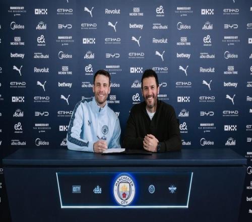 官方：曼城與三門貝蒂內利續(xù)約至2027年夏天