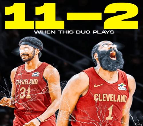 哈登迎來生涯最佳隊友美媒：哈登和阿倫同時登場，騎士11勝2負(fù)