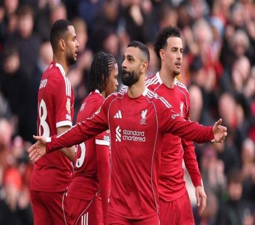 薩拉赫安菲爾德英超進(jìn)108球，聯(lián)賽歷史單座球場(chǎng)進(jìn)球僅次于亨利