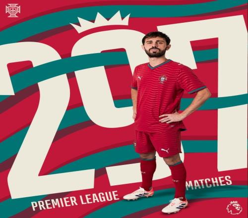 B席在英超完成297場比賽成為出場次數(shù)最多的葡萄牙球員_英超直播